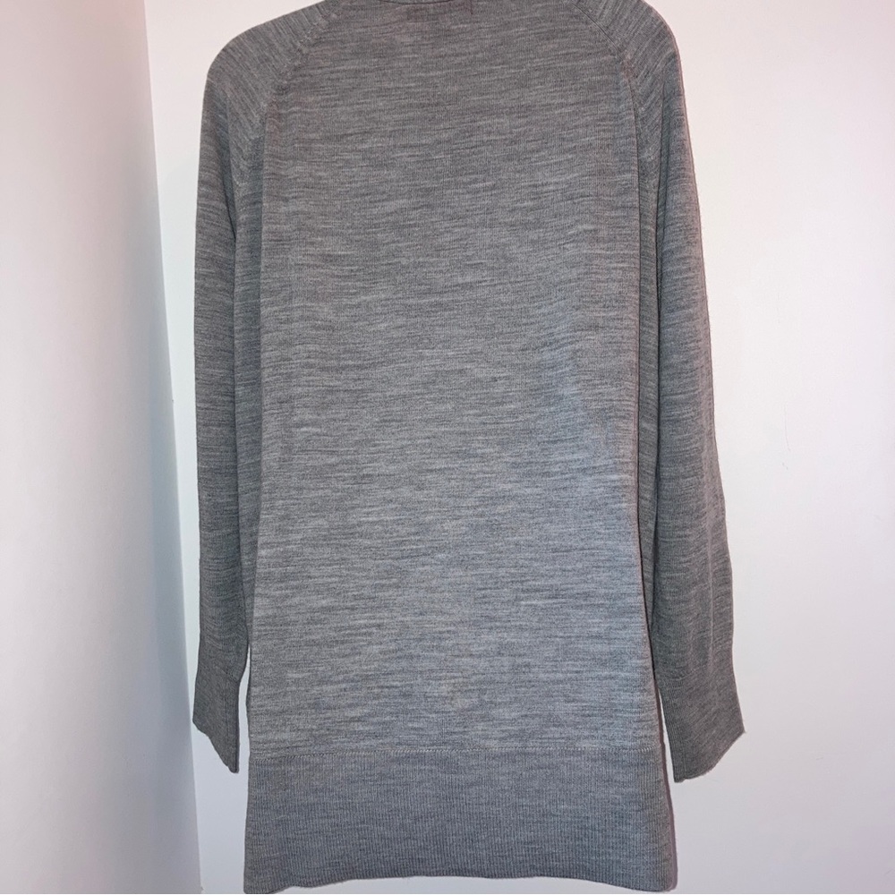 Banana Republic Gray Italian Fine Merino Wool Button up Cardigan Size 2XL New - Picture 7 of 11